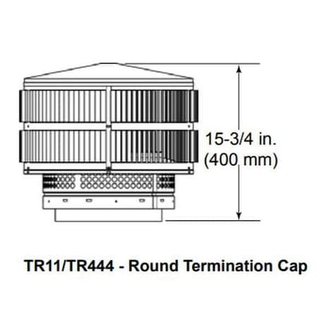 Majestic Pet Majestic Round Termination Cap with Storm Collar MA81513